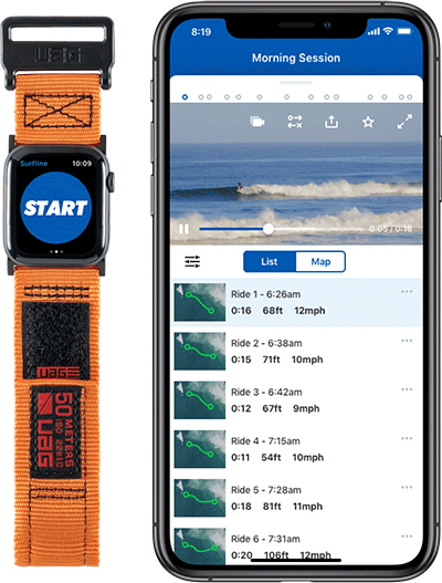 The Surfline app.